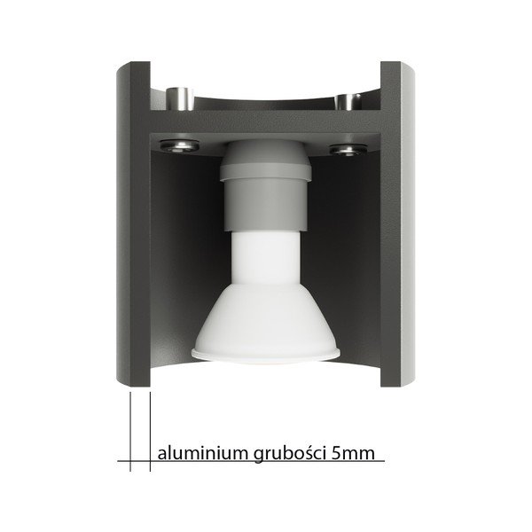 Tmavě šedé bodové svítidlo ø 10 cm Roda – Sollux-image-3