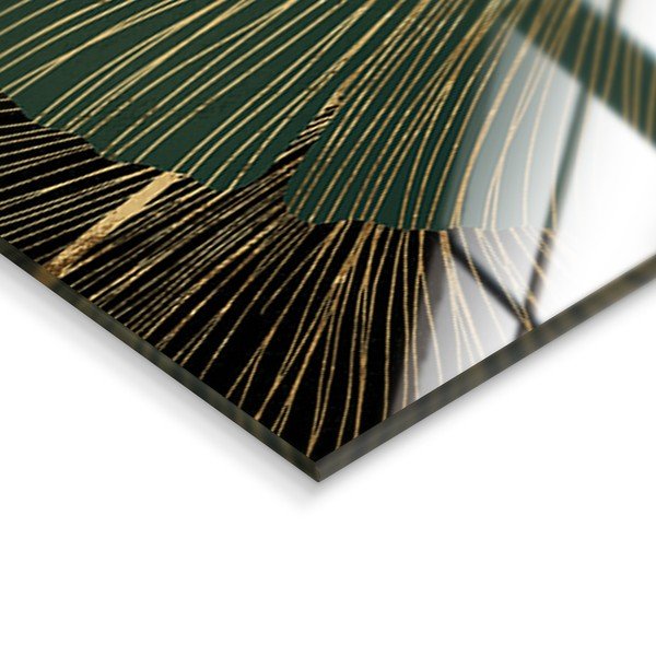 Skleněné nástěnné hodiny Gingko - Styler-image-4