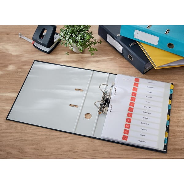 Šedý pákový pořadač s hebkým povrchem Leitz Cosy, A4-image-1