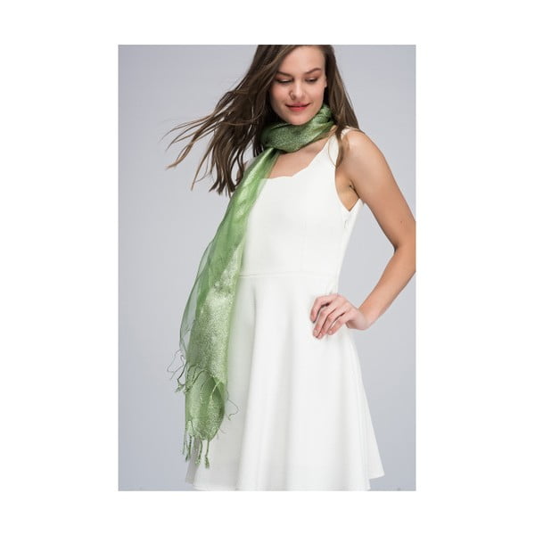 Zelený dámský šátek NW Anette, 60 x 175 cm
