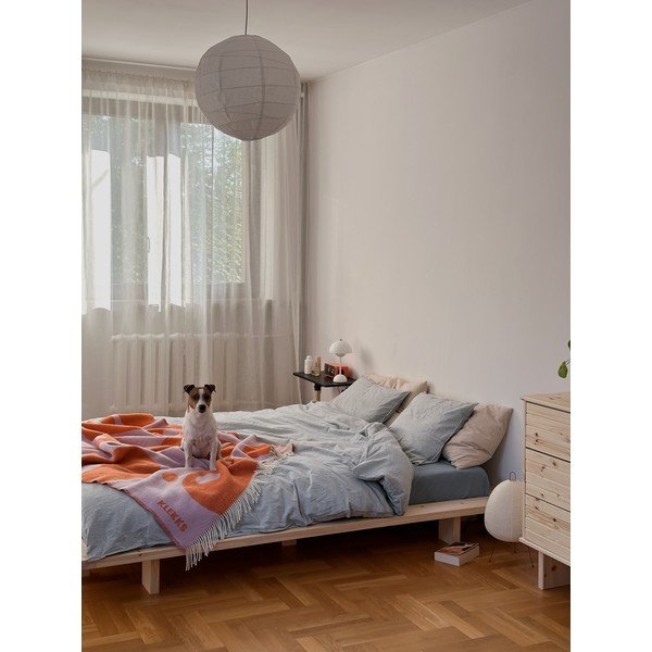 Dvoulůžková postel z borovicového dřeva s roštem 160x200 cm Japan – Karup Design-image-1