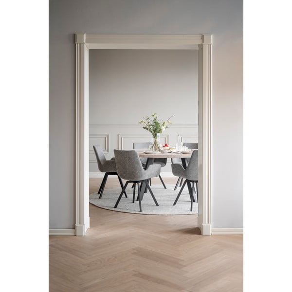 Šedá čalouněná jídelní křesla v sadě 2 ks Norwell – Rowico-image-2