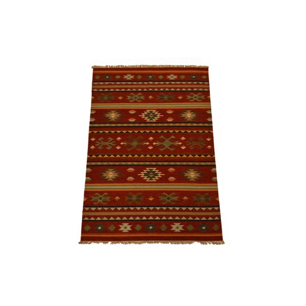 Ručně tkaný koberec Orange Patterns, 140x200 cm