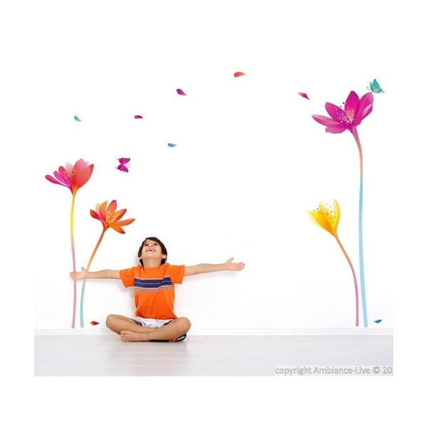 Sada samolepek Ambiance Rainbow Flowers-image-4
