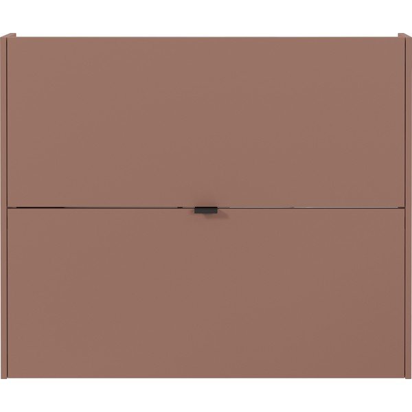 Hnědý výklopný/závěsný botník v dekoru dubu 100x83x18 cm Ameca – Germania-image-2
