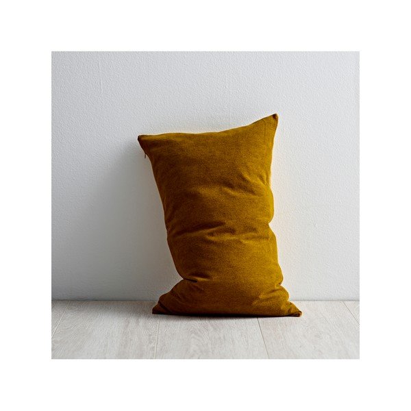 Žlutý polštář s vysokým podílem bavlny Södahl Klara, 40 x 60 cm-image-3