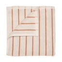Oranžová/béžová froté osuška z Bio bavlny 70x140 cm Arto – Blomus