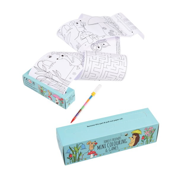 Cestovní sada dětských omalovánek a rébusů Rex London Forest-image-4