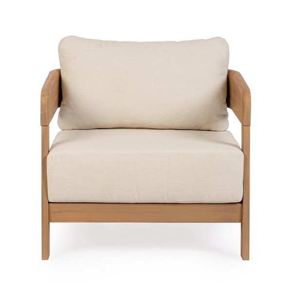 Dřevěné zahradní křeslo v přírodní barvě Pablo – Bizzotto-image-2