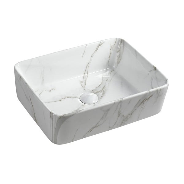 Bílé keramické umyvadlo 47,5x37,5 cm Dalma – Sapho
