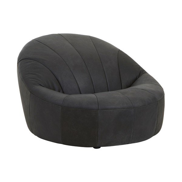 Černé kožené křeslo Hoxton – Premier Housewares