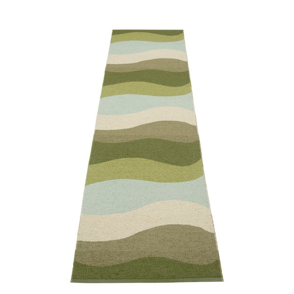 Zelený vnitřní a venkovní běhoun 70x300 cm Urvi Woods – Pappelina