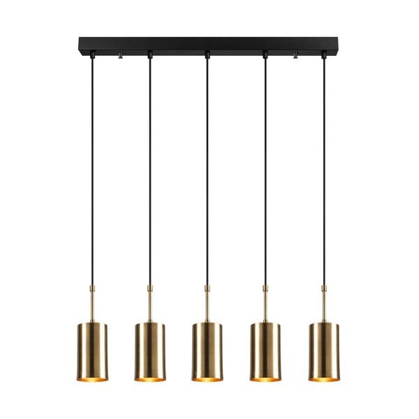 Závěsné svítidlo pro 5 žárovek ve zlaté barvě Opviq lights Kem-image-2
