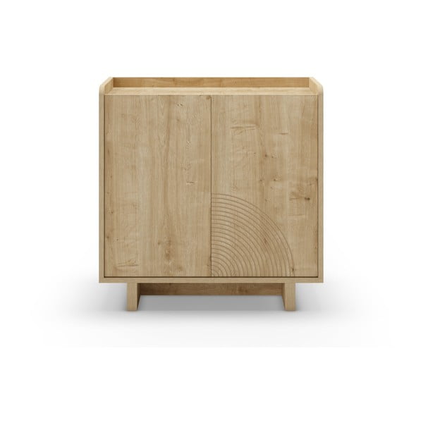 Skříňka v dekoru dubu v přírodní barvě 80x80x40 cm Daira – Marckeric