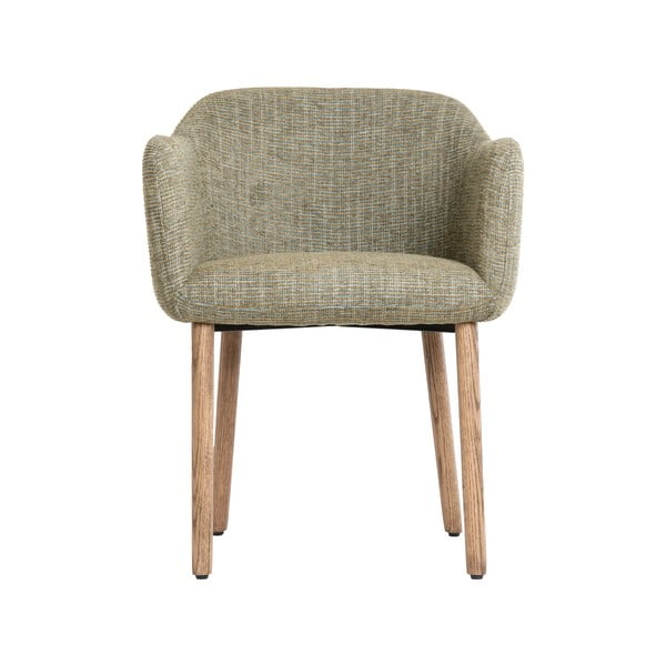 Světle zelená čalouněná jídelní křesla v sadě 2 ks s područkami Blaine – Light & Living-image-2