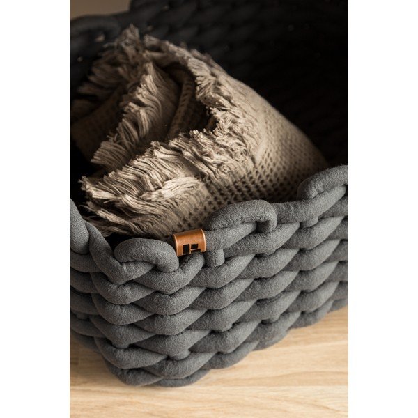 Látkový košík 35x25x14 cm Peach Skin M – Bigso-image-2