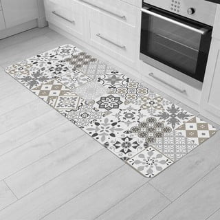 Bílý běhoun z PVC 45x120 cm Salou – douceur d'intérieur