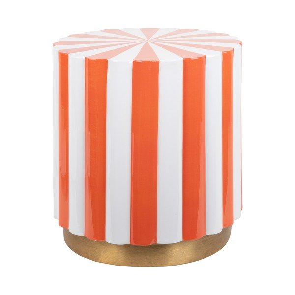 Kovový kulatý odkládací stolek ø 40 cm Candy Swirl – Leitmotiv