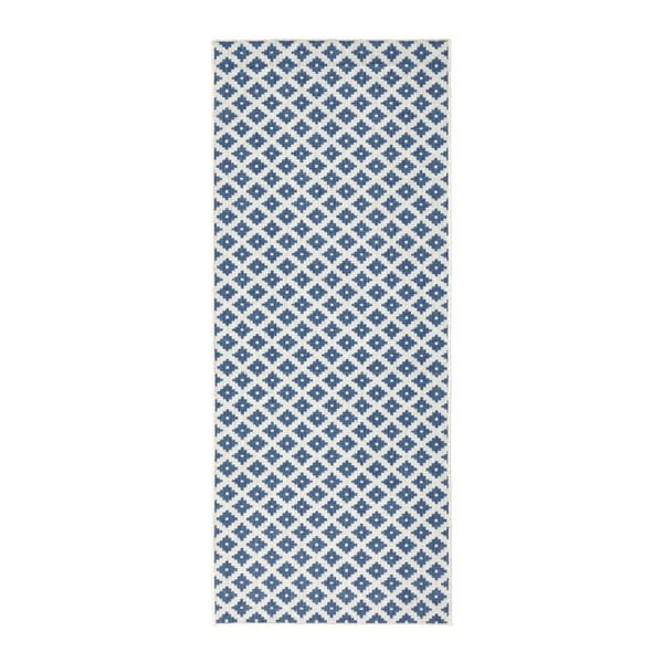 Světle modrý vzorovaný oboustranný koberec Bougari Nizza, 80 x 150 cm