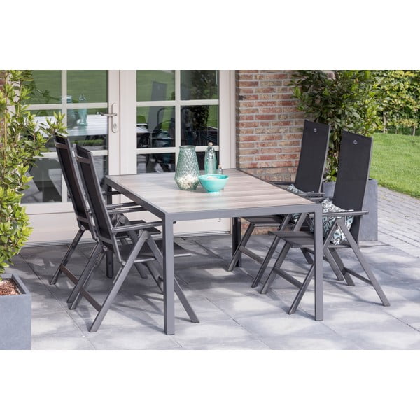 Tmavě šedá kovová zahradní židle Aruba – Hartman-image-3