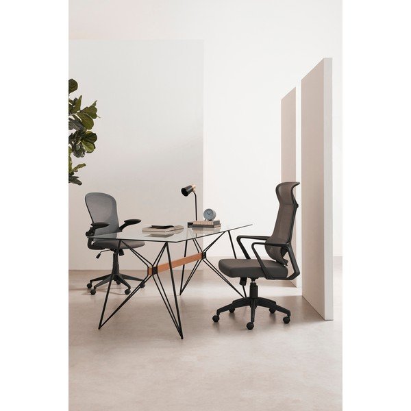 Šedá čalouněná kancelářská židle Kempton – Yes Everyday-image-1