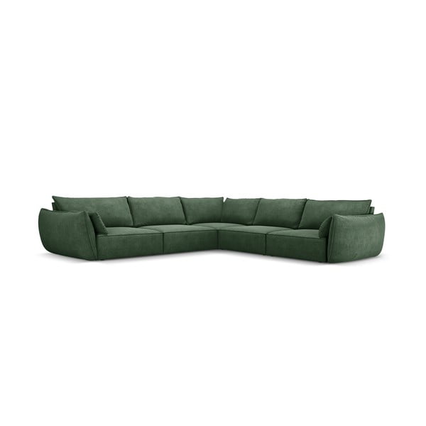 Tmavě zelená rohová pohovka (variabilní) Vanda – Mazzini Sofas-image-2