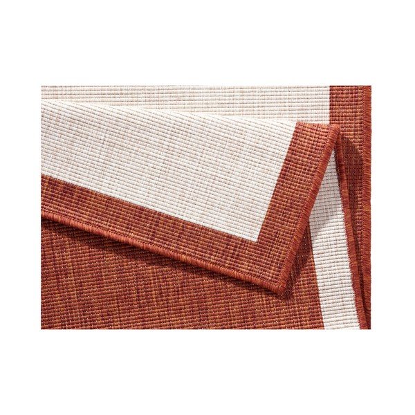 Červeno-krémový venkovní koberec NORTHRUGS Panama, 80 x 250 cm-image-3