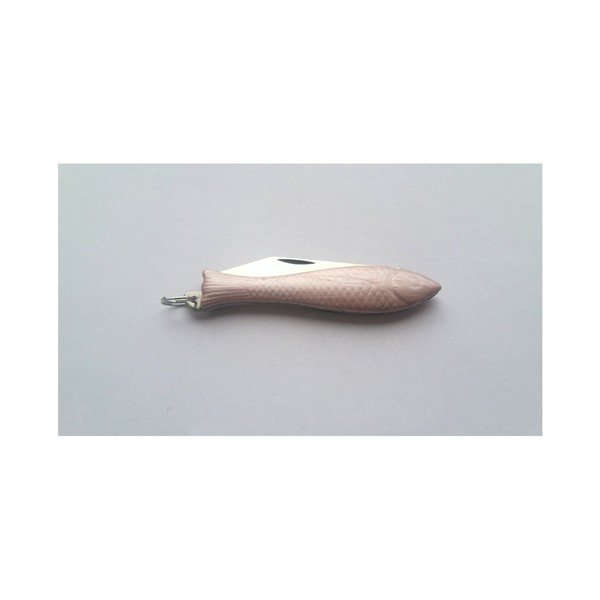 Světle růžový český nožík rybička s kroužkem v designu od Alexandry Dětinské-image-2