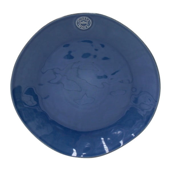 Tmavě modrý servírovací kameninový talíř Costa Nova Nova, ⌀ 33 cm