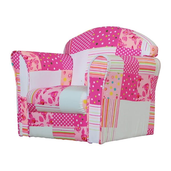 Dětské minikřeslo Pink Patchwork-image-1