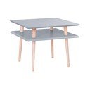 Tmavě šedý konferenční stolek Ragaba Square, 55 x 55 cm