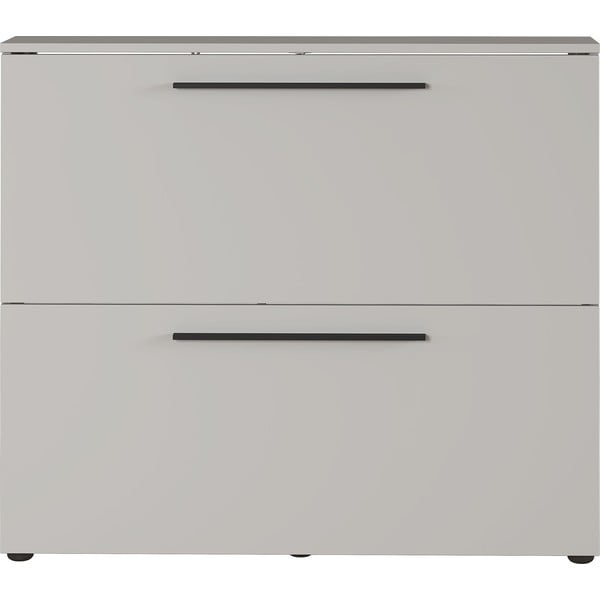 Šedobéžový závěsný výklopný botník Utah - Germania-image-3