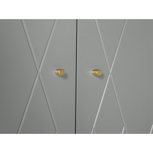 Šedá šatní skříň 80x190 cm Mia - Woodman-image-1