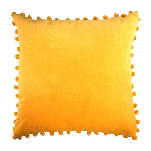 Žlutý polštář Ragged Rose Arabella Velvet
