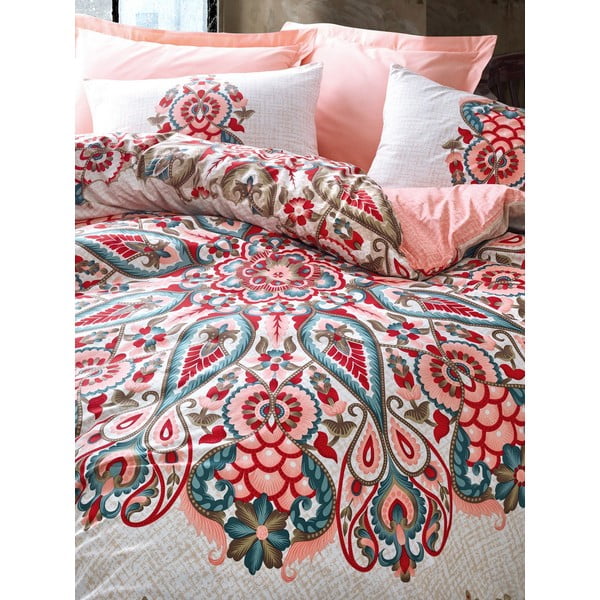 Bavlněné povlečení s prostěradlem Cotton Box Harsa, 200 x 220 cm-image-1