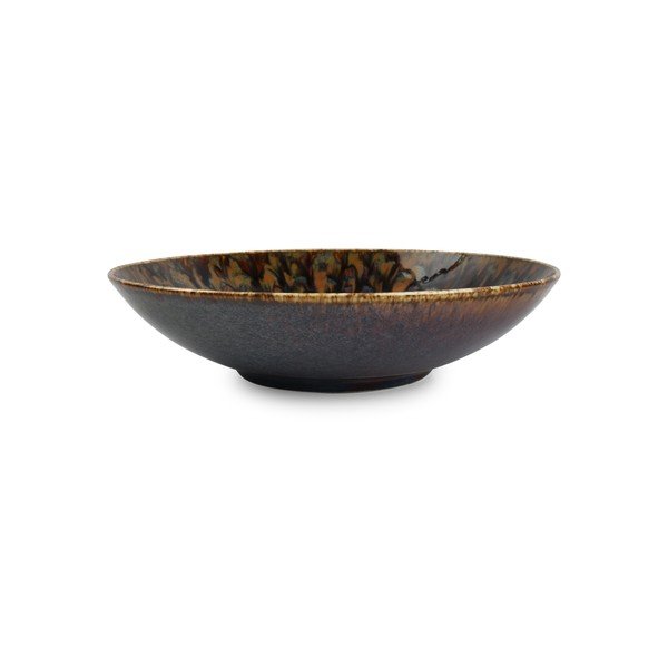 Hnědý hluboký  porcelánový talíř ø 21 cm Resto – BonBistro-image-4