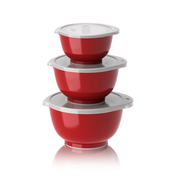 Červené misky v sadě 3 ks 750 ml Margrethe Mini – Rosti