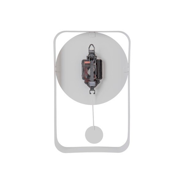Bílé nástěnné hodiny s kyvadlem Karlsson Charm, výška 32,5 cm-image-3