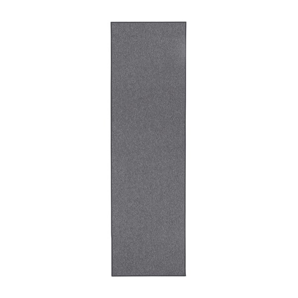 Tmavě šedý běhoun BT Carpet Casual, 80 x 300 cm