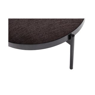 Černá podnožka Hübsch Futuro, ø 65 cm