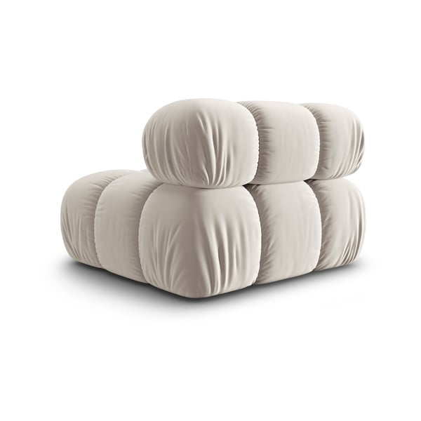 Béžový sametový modul pohovky (středový díl) Bellis – Micadoni -image-4