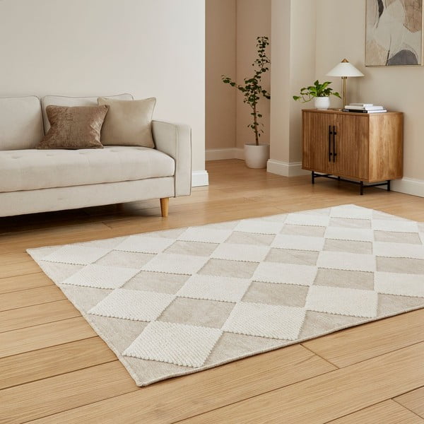 Bílo-béžový pratelný koberec 160x230 cm Lyna Beige&White – Think Rugs-image-2