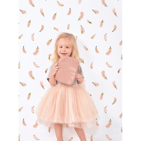 Dětská tapeta 10 m x 50 cm Gold Feathers – Lilipinso-image-1