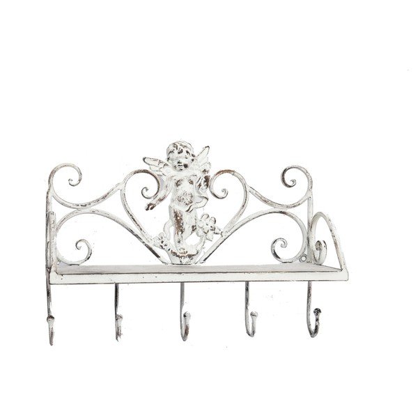 Nástěnný věšák s 5 háčky Antic Line Shelf