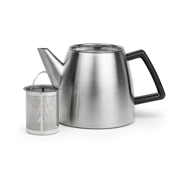 Konvice na čaj z nerezové oceli se sítkem ve stříbrné barvě 1,1 l Duet Odense – Bredemeijer-image-1