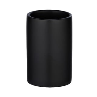 Matně černý keramický kelímek na kartáčky Wenko Polaris