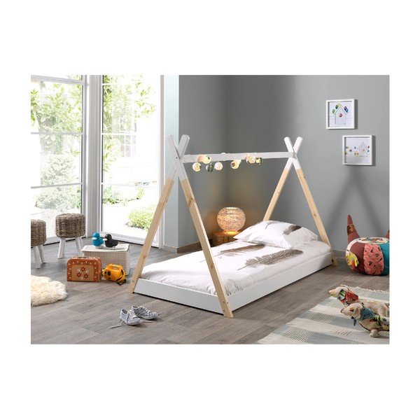 Bílá dětská postel Vipack Tipi, 90 x 200 cm-image-2