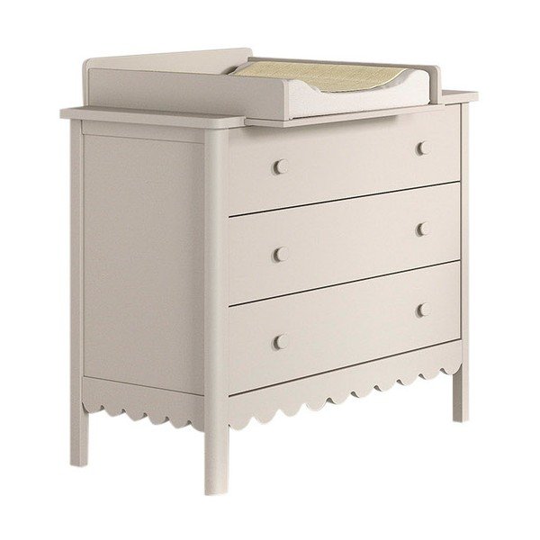 Béžová dětská komoda s přebalovacím pultem 89x90x55 cm Swingo – Vipack