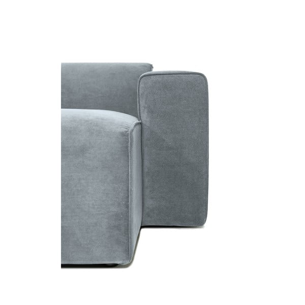 Šedý manšestrový modul pohovky (pravý roh) Sting – Scandic-image-3