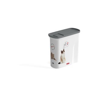 Bílý kontejner na krmivo pro kočky Curver, 2 l